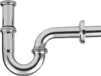 Syfon umywalkowy 5/4", odpływ 32mm, chrom