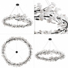 Lampa wisząca BOTANIKA 150 cm - czarna, G9, regulowana, designerska