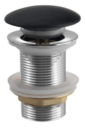 BLOK korek umywalkowy 5/4'', klik-klak, grzybek czarny marquin mat