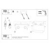 Plafon QUAD MAXI czarny