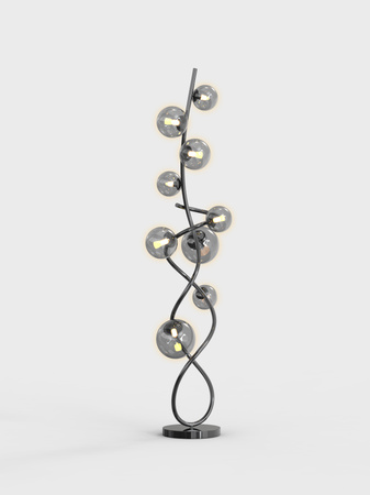 3014-905 Lampa podłogowa Nancy czarny chrom
