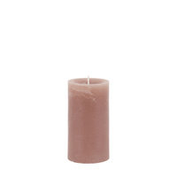 Pillar Candle Rustic Taupe (2pk) 70x70x130mm
