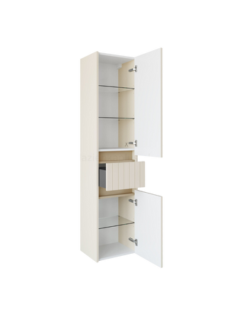 Szafka łazienkowa boczna wisząca almond mat MELITO 002-SW38-02