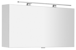 CLOE szafka z lustrem z oświetleniem LED, 100x50x18cm, biała