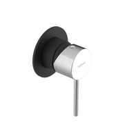 ULTRASAN bateria prysznicowa podtynkowa, 1 wyjście, czarny mat/chrom