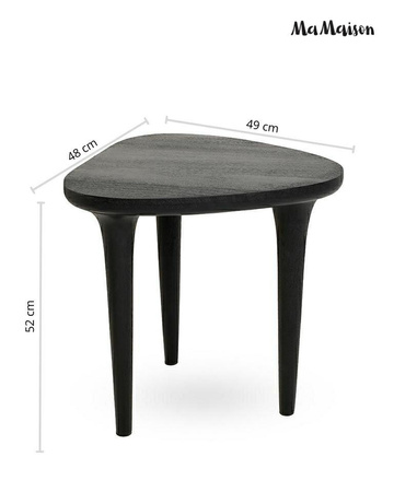 MaMaison stolik LAMINAR 49 czarny /       drewno
