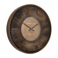 Florentine Wall Clock Leather 21in