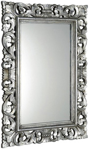 SCULE Lustro w ramie, 80x120cm, srebrny