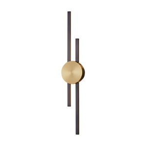 Lampa ścienna CENTRO 64 cm - LED, czarno mosiężny