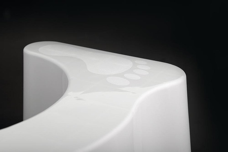 Podstawka do toalety, 39x22x17cm, biały