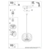 Lampa wisząca MULA 45 żółta