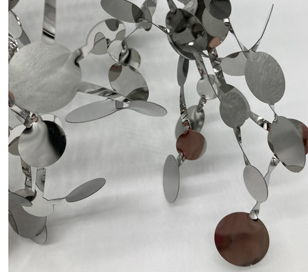 Lampa wisząca MONETTI 40 cm - chrom, dekoracyjna