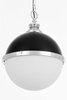 LAMPA WISZĄCA LOFT CZARNO-CHROMOWANA LARGO
