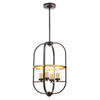 LAMPA WISZĄCA LOFT CZARNO-MOSIĘŻNA MONTEREY W4