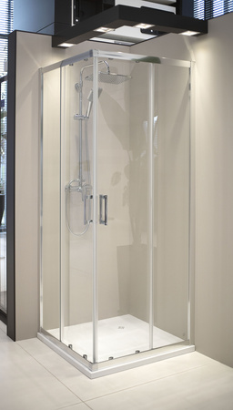 Kabina prysznicowa z brodzikiem kwadratowa - 90x90 cm