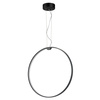 Lampa wisząca ACIRCULO 50 cm - czarny ring LED