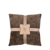Basketweave Cushion Chocolate 2pk 450x450mm