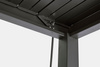 Pergola ogrodowa BIZZOTTO OCEAN 3.6X6 – antracytowy