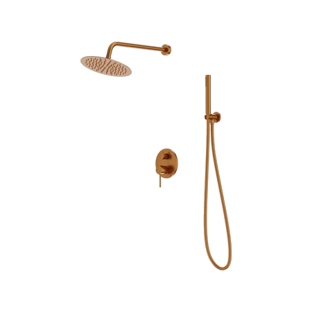 Podtynkowy zestaw prysznicowy z deszczownicą Orion Brushed Copper