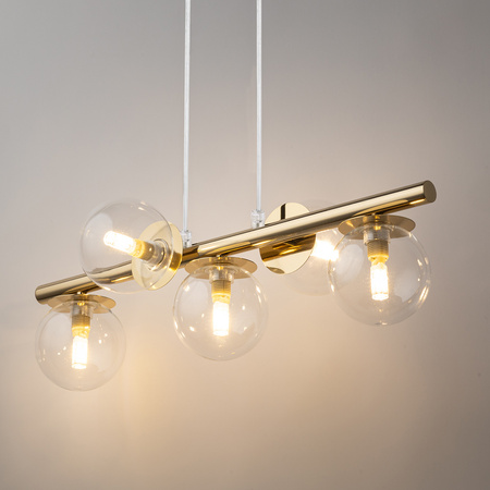 AVOLA zwis 5 złoty/transparentny