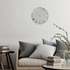 Mulberry Wall Clock Silver Cloud 12in