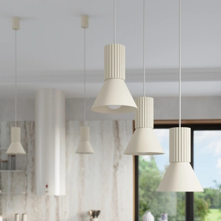Lampa wisząca ESTRIA 1 beżowa