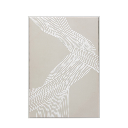 Obraz w ramie „Entangled” – naturalny, 70 × 3 × 100 cm