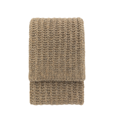 Luxury Melange Knit Throw Oatmeal 1300x1700mm