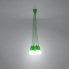 Lampa wisząca DIEGO 5 zielony