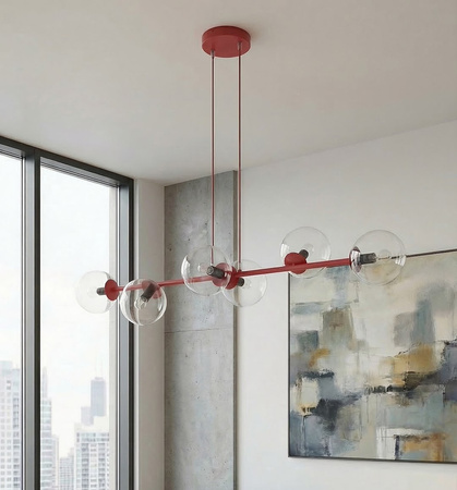 MAGNUS 6 BURGUNDY TRANSPARENT