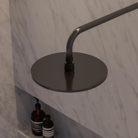 ramię prysznicowe ścienne, 40 cm, antracyt szczotkowany