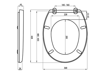 FIXET deska WC, biała