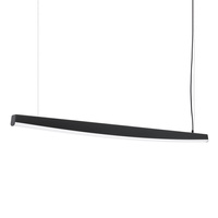 Lampa wisząca JORUN 150 czarna LED 3000K