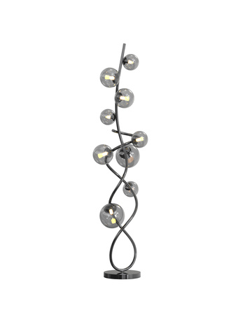 3014-905 Lampa podłogowa Nancy czarny chrom
