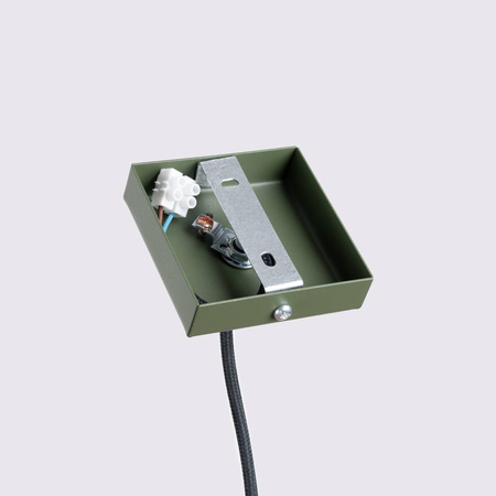 Lampa wisząca KARBON 1 zielony oliwkowy