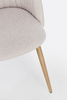 Krzesło BIZZOTTO QUEEN – taupe / naturalny (2 szt.)