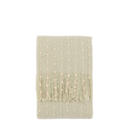 Dottie Faux Mohair Throw Sage Green 1300x1700mm