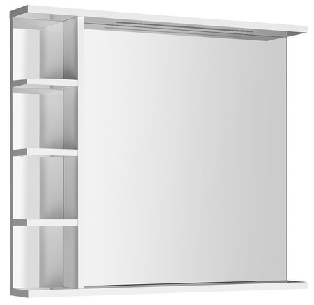 KORIN STRIP lustro z oświetleniem LED i półkami 80x70x12cm