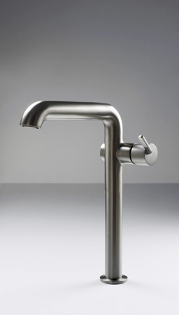 Bateria umywalkowa wysoka z prostokątną wylewką