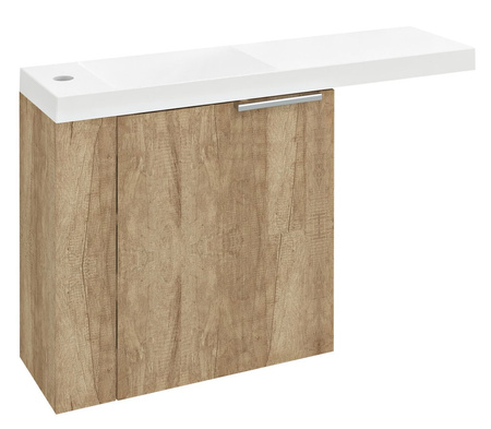 LATUS VI szafka umywalkowa 50x50x22 cm, lewa, dąb Alabama