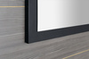 TREOS lustro w ramie 110x50cm, czarny mat