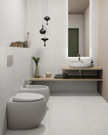 CLOUD bidet stojący 56x40cm biały mat