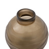 Bevelled Glass Globe Vase Smoke 140x140x140mm
