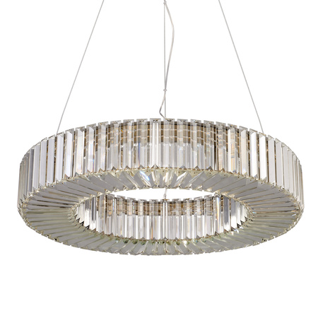 Lampa wisząca CRISTAL 60 cm -  LED, żyrandol kryształowy, złoty