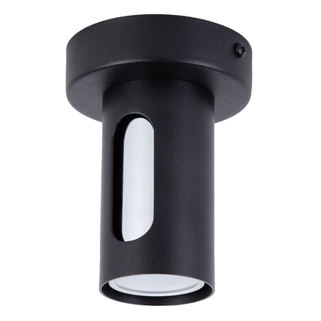 FLOW 1 plafon czarny/srebrny