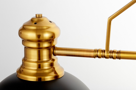 POTRÓJNA LAMPA WISZĄCA INDUSTRIALNA CZARNO-MOSIĘŻNA ETTORE