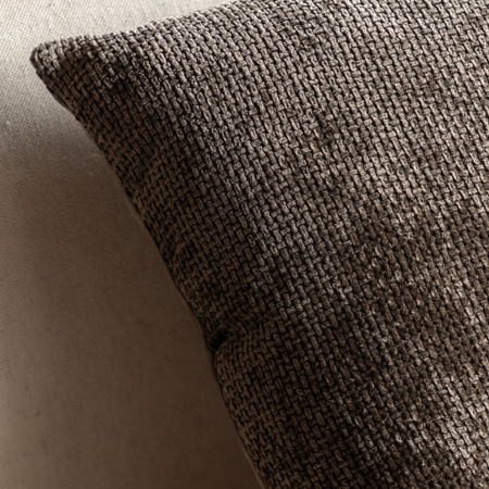 Basketweave Cushion Chocolate 2pk 450x450mm