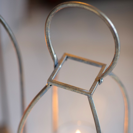 Latarnia Alcora w kolorze antycznego złota 160 x 160 x 380 mm