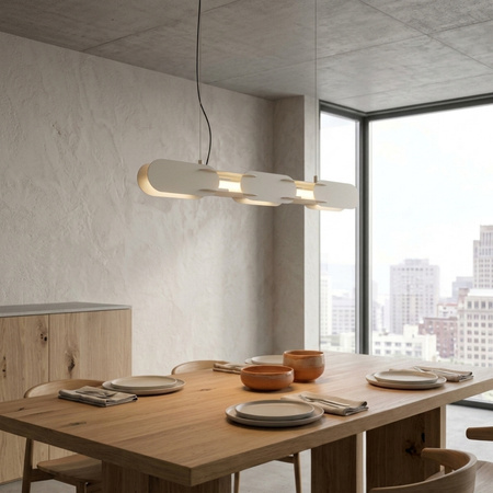 Lampa wisząca CHAIN 91 beżowa LED 4000K