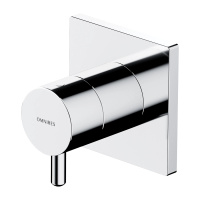 Y przełącznik podtynkowy 3-wyjściowy, chrom połysk